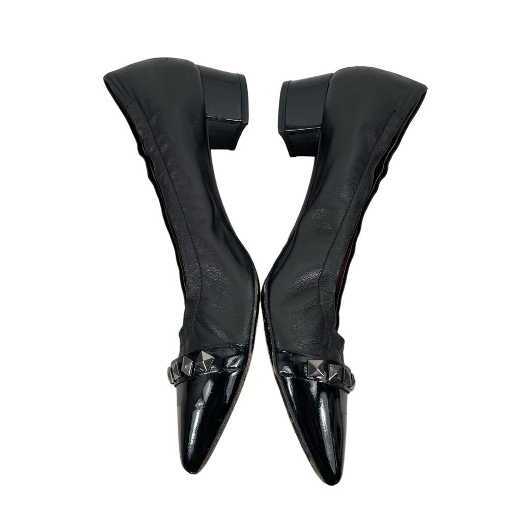 Attilio Giusti Leombruni AGL Pyramid Studded Pumps Low Heel Black Size 40.5 - Picture 6 of 11